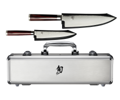 Shun Kohen Chef's knife, Utility knife and case profiles